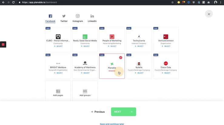 Planable social media scheduler