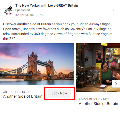 Instagram carousel ad example from the New Yorker