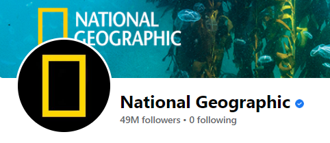 Verification badge on National Geographic's Facebook Page