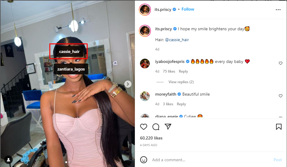 tagging a brand in a sponsored post