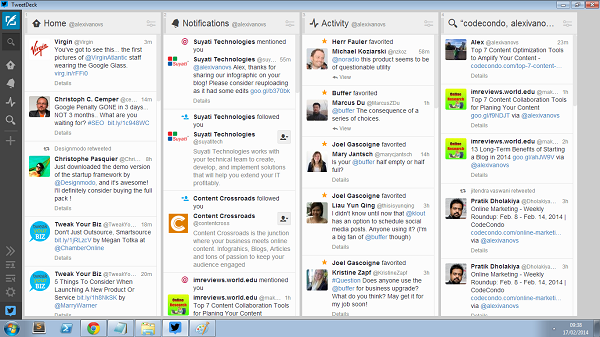 Tweetdeck social media scheduler dashboard
